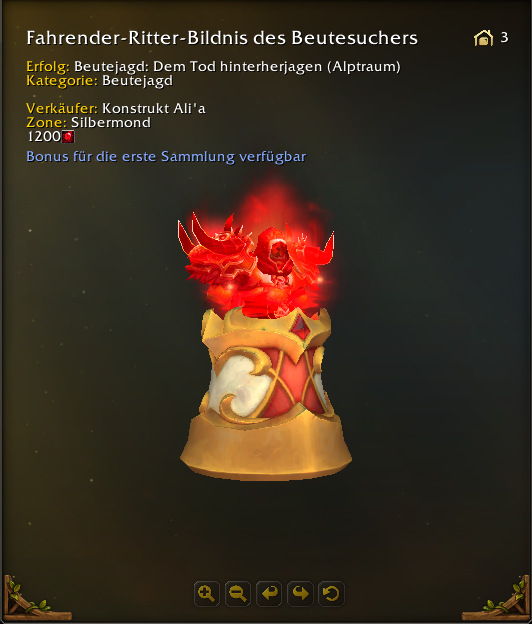 Fahrender-Ritter-Bildnis des Beutesuchers