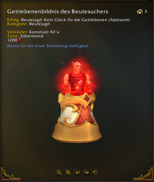 Getriebenenbildnis des Beutesuchers