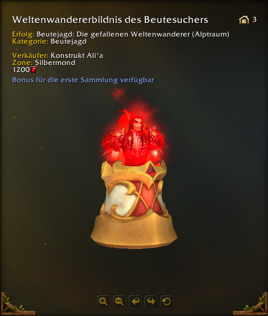 Weltenwandererbildnis des Beutesuchers