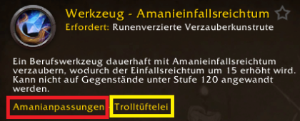 Amanianpassungen