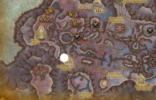 Bergmannsleitfaden für den Leerensturm-map