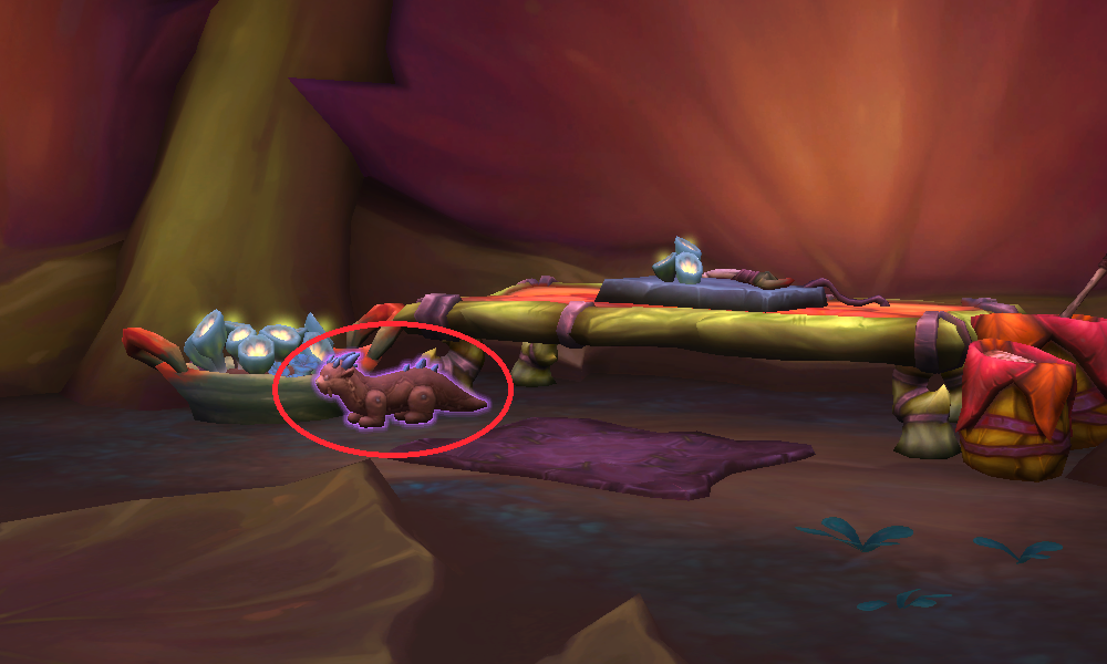 Ein Stofftier eines Kindes