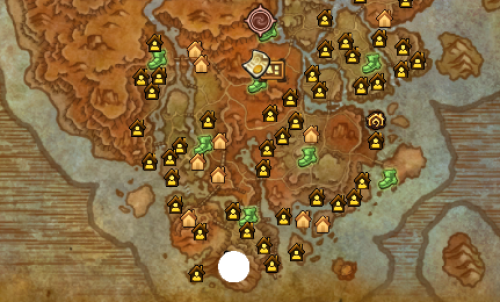 Geschnitztes elfisches Bücherregal-map