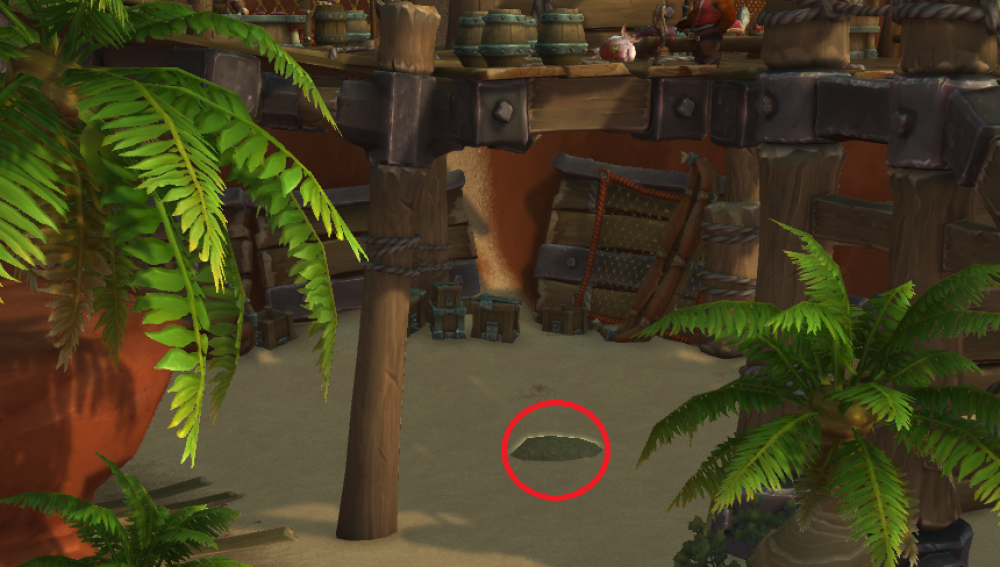 Grobe gebänderte Kiste