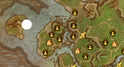 Großer stabiler Holztisch-map