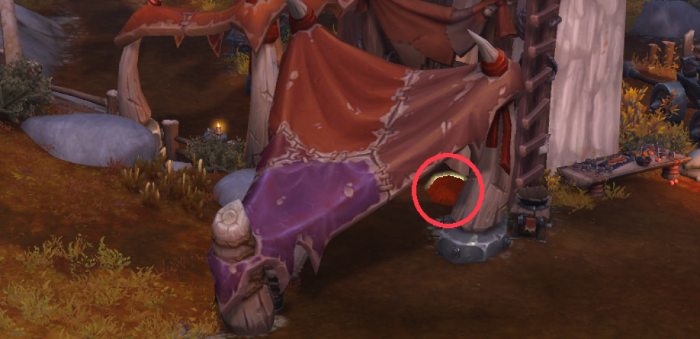 Hochlehniger Stuhl aus Orgrimmar