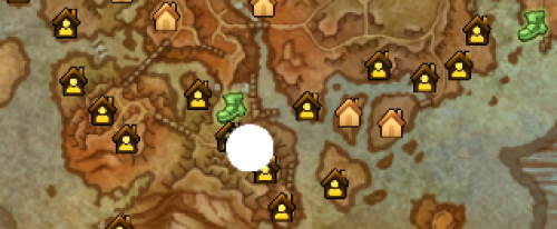 Lagertisch der Klingenschlucht-map