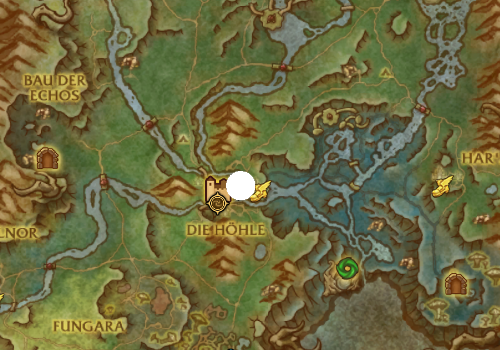 Markierung des unerschrockenen Entdeckers-map