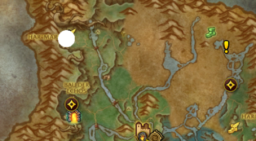 Phiole der Kuriositäten der Wurzellande-map