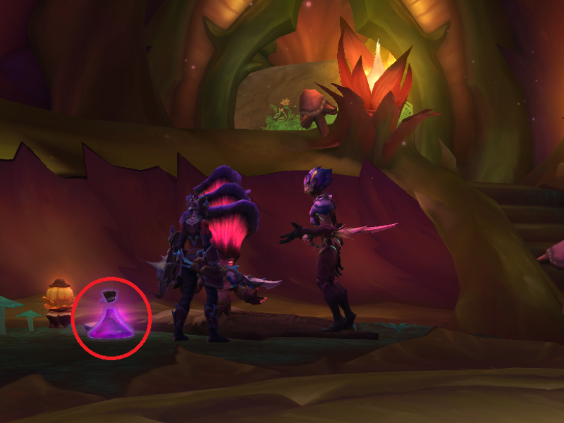 Phiole der Kuriositäten der Wurzellande