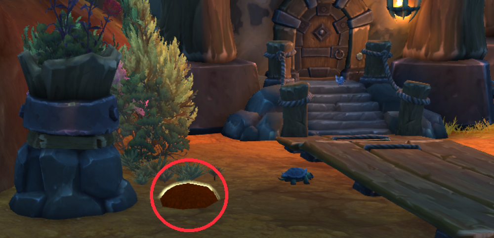 Runde Plattform aus Silbermond