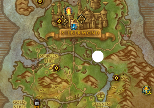 Schlecht gerundete Phiole-map