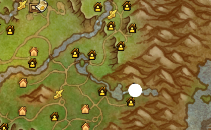 Schmale Innenwand aus Sturmwind-map