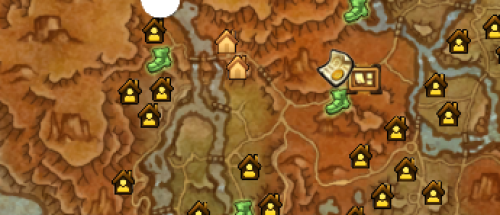 Wandspiegel der Klingenschlucht-map